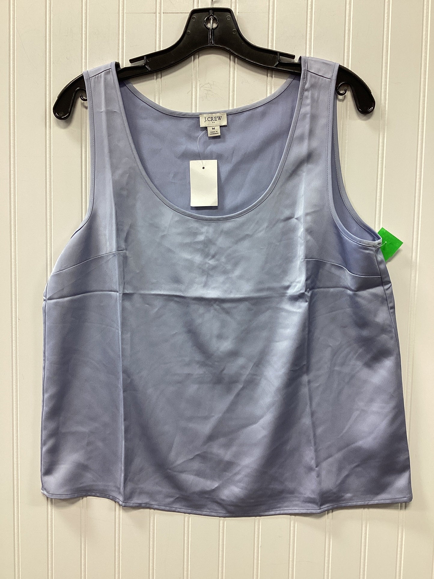 Top Sleeveless By J. Crew In Purple, Size:M NWT