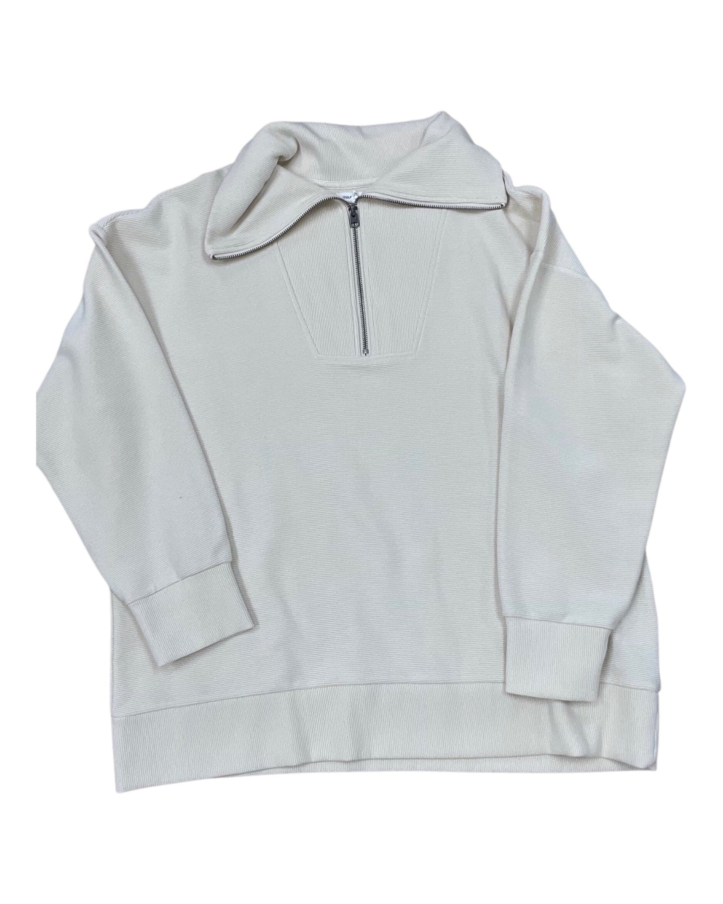 Sweatshirt Collar By Maurices In Cream, Size:Xl