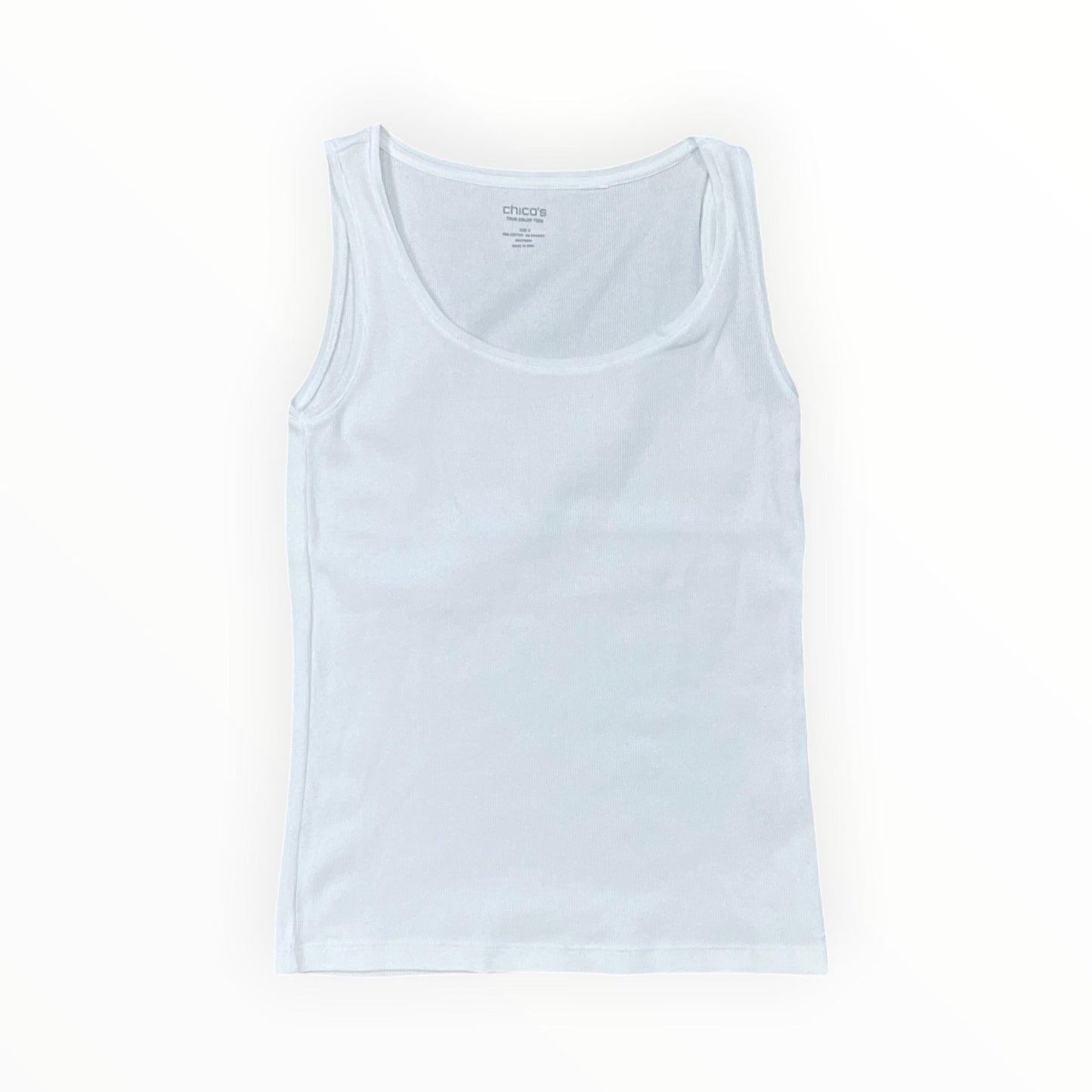 Tank Top By Chicos In White, Size:S