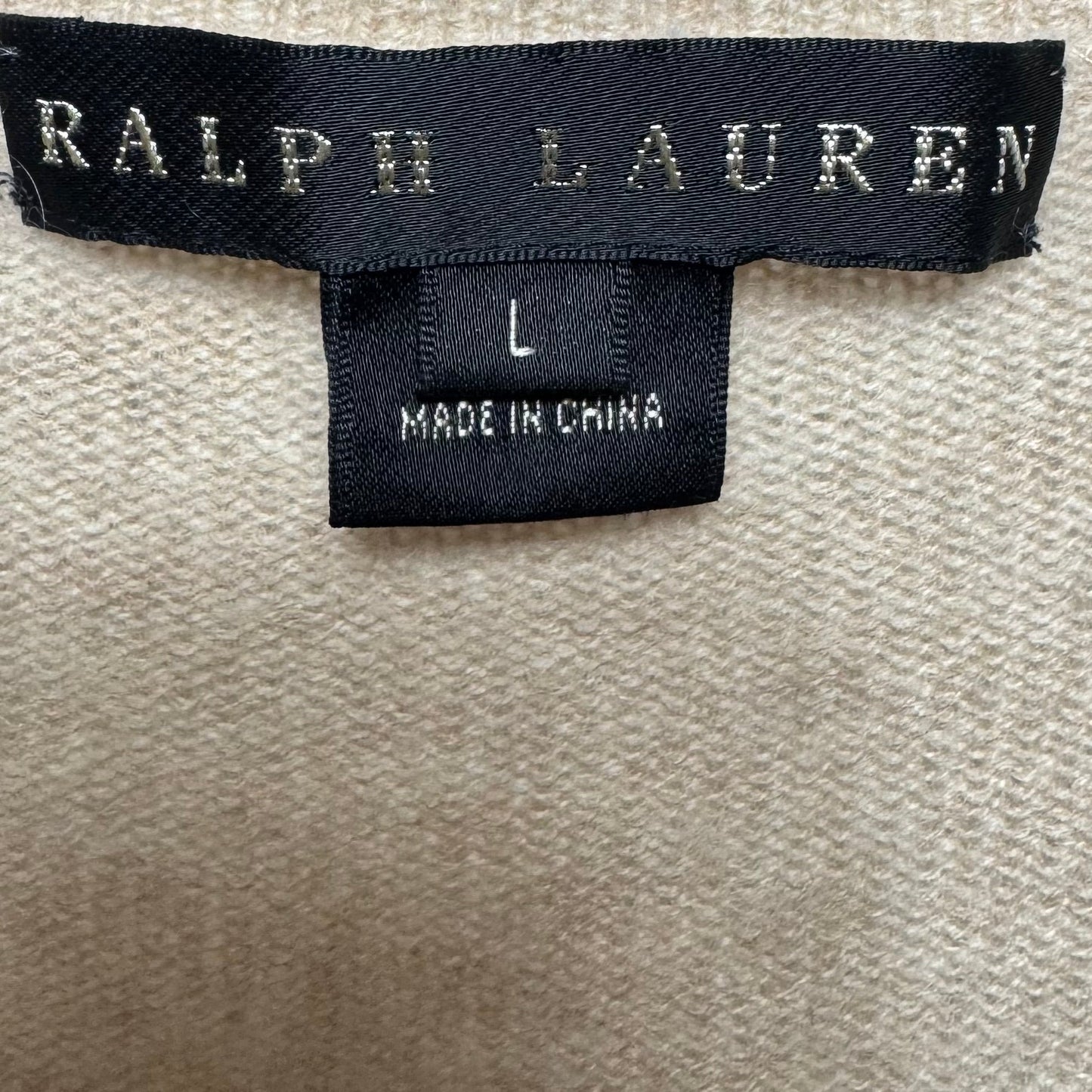 Sweater Cashmere By Ralph Lauren Black Label In Tan, Size: L