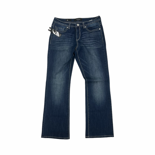 Jeans Boot Cut By Nine West In Blue Denim, Size:10