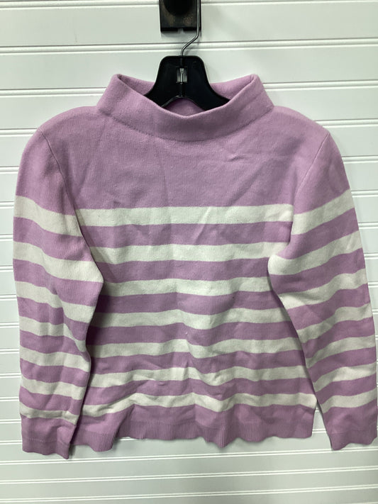 Blouse Ls By Ann Taylor In Purple, Size:Mp