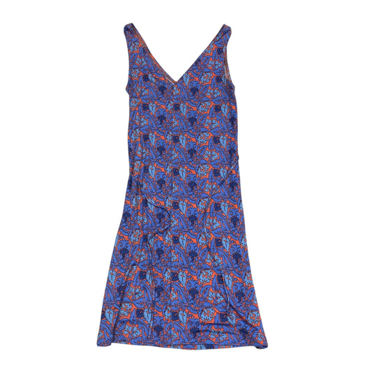 Dress Designer By Tory Burch In Blue & Orange, Size:S