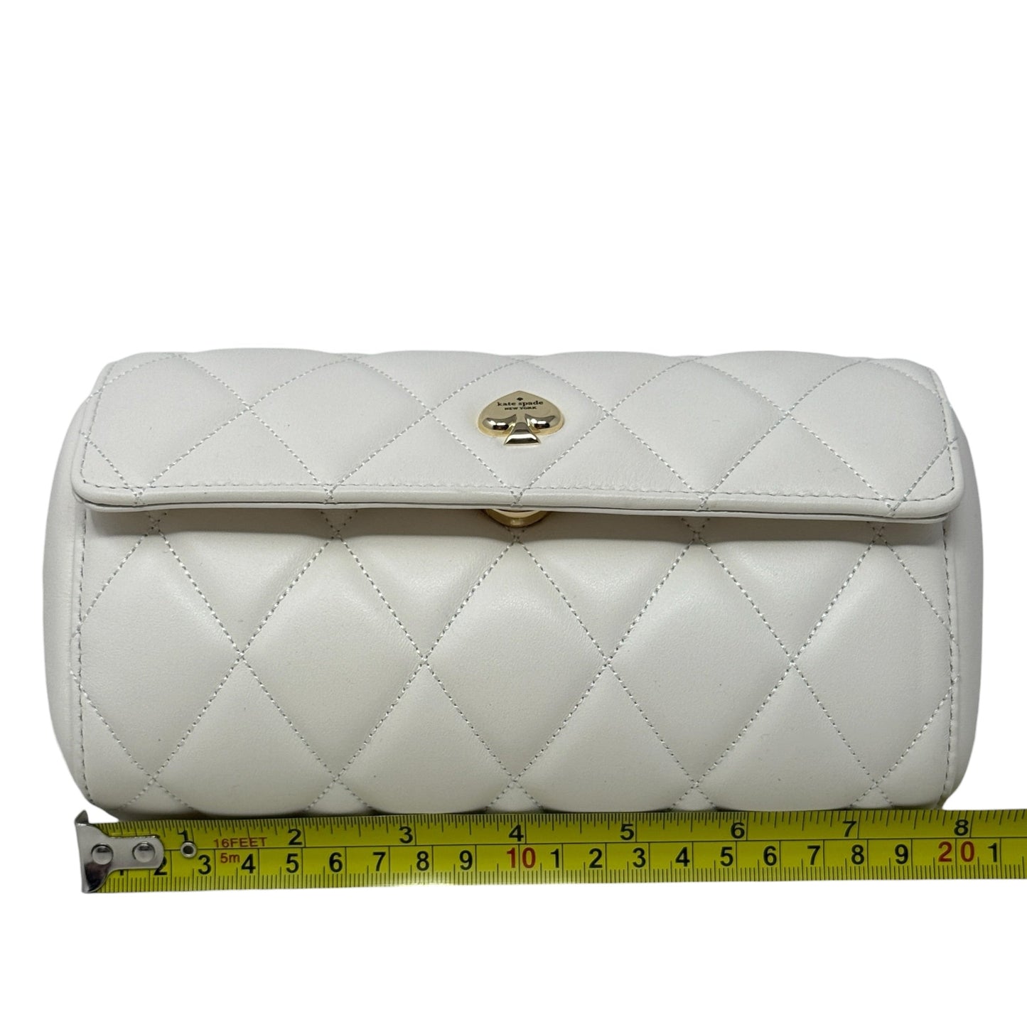 Heart Barrel Quilted Crossbody Bag Designer By Kate Spade, Size: Small