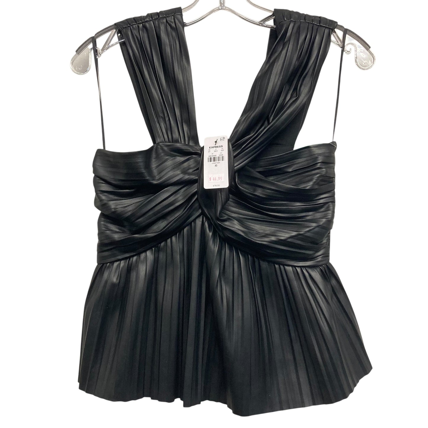 Top Sleeveless By Express In Black, Size:Xs