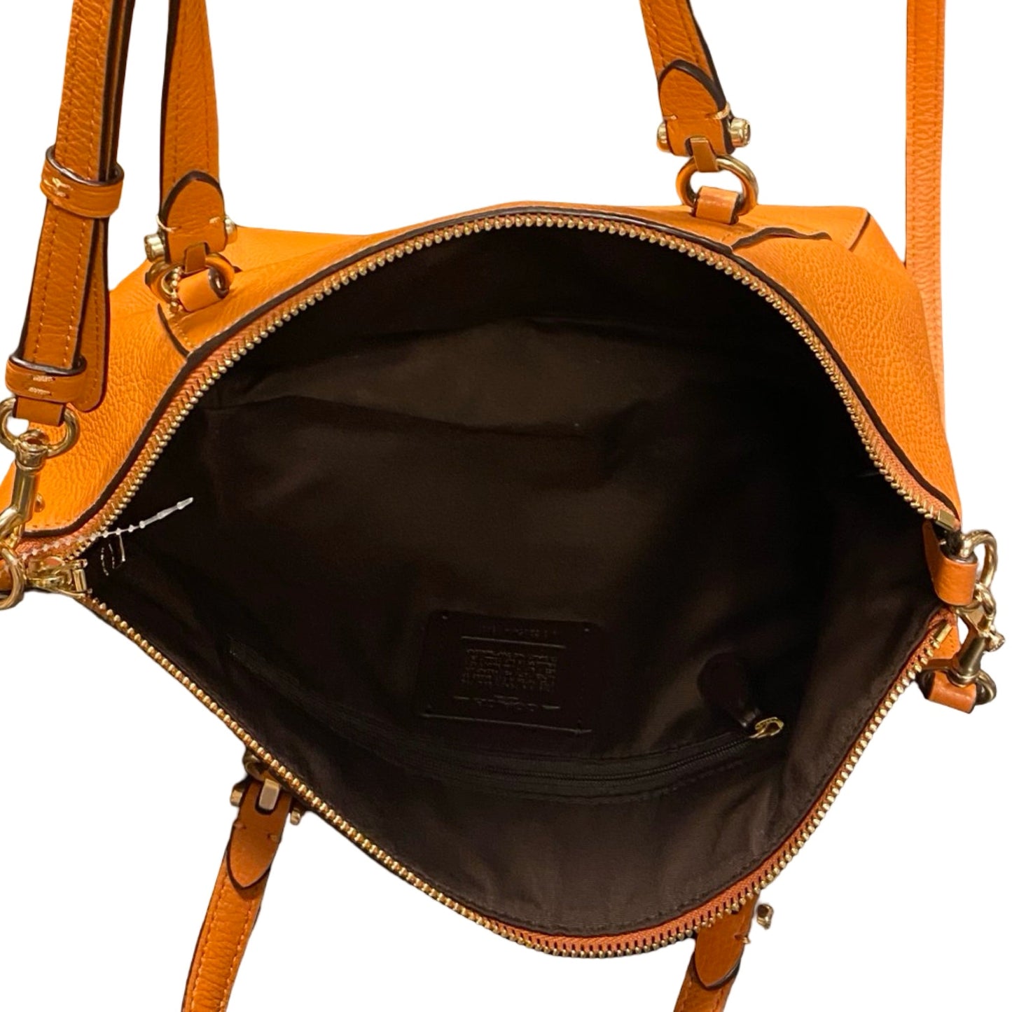 Handbag Designer By Coach In Orange, Size:Medium