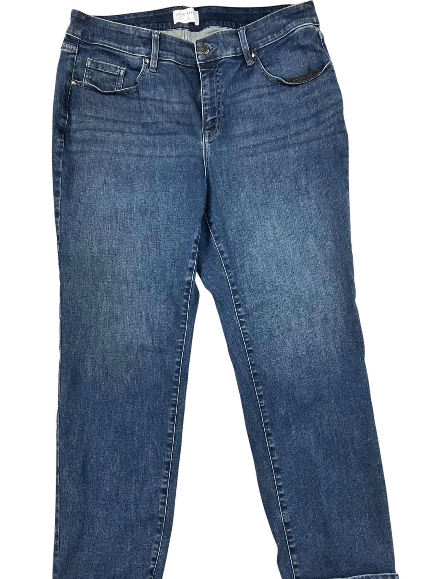 Jeans Straight By Lane Bryant In Blue Denim, Size:18