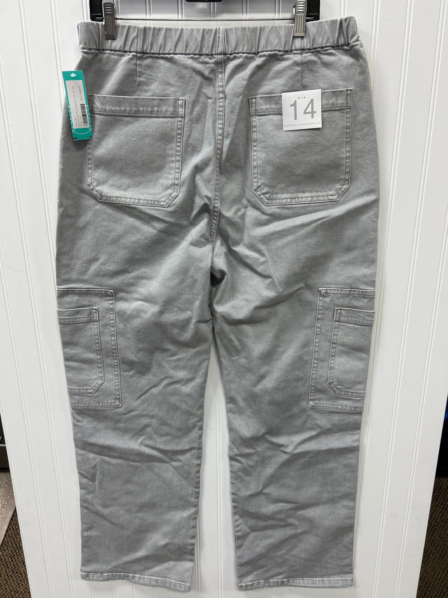 Jeans Wide Leg By Kancan In Grey Denim, Size:14L