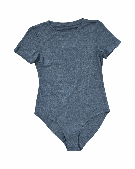 Bodysuit By Clothes Mentor In Grey, Size:M