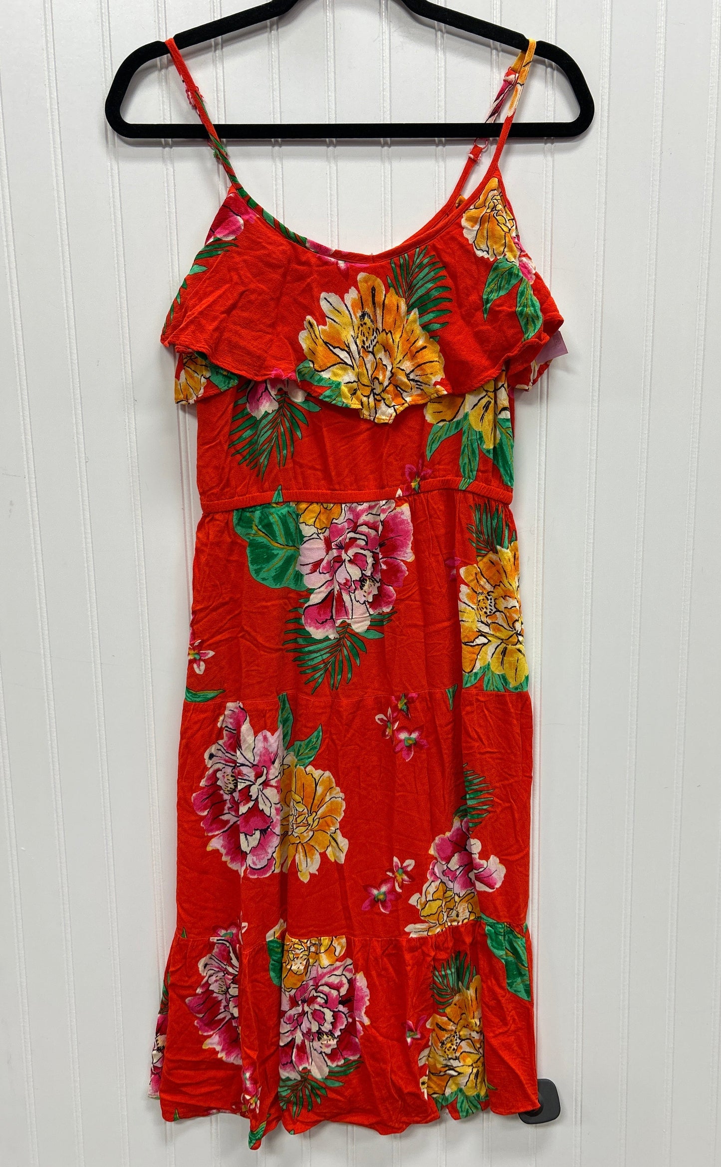 Dress Casual Midi By Old Navy In Orange, Size:S