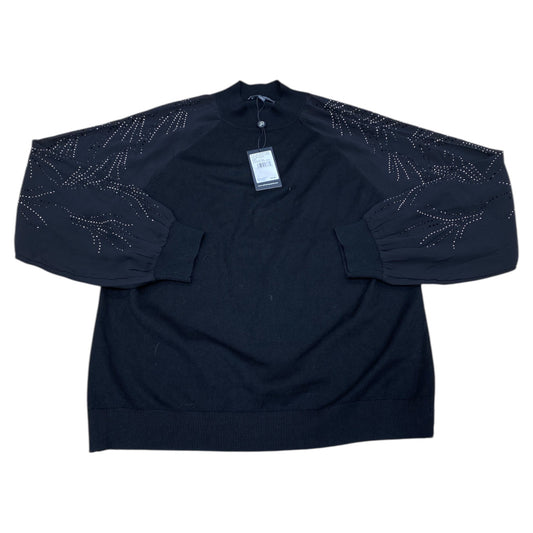 Top Ls By Adrianna Papell In Black, Size:L