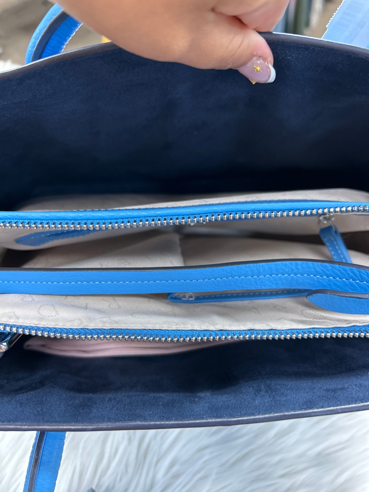 Handbag By Radley London In Blue, Size:Large