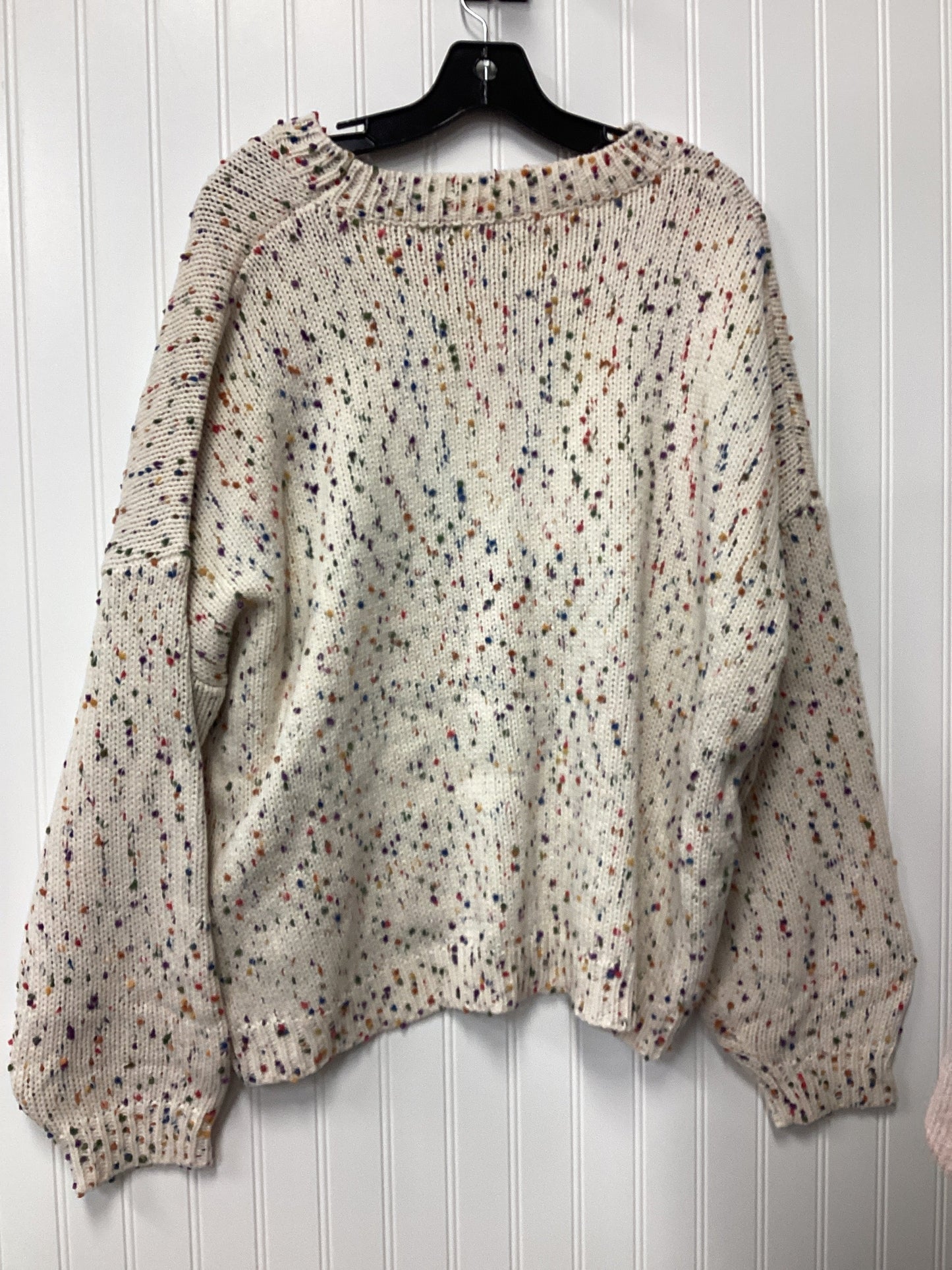 Sweater By Clothes Mentor In Cream, Size:Xl