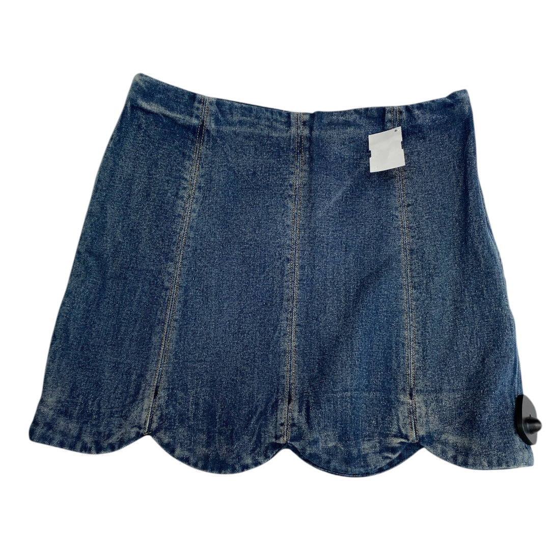 Skirt Mini & Short By Altard State In Blue Denim, Size:M