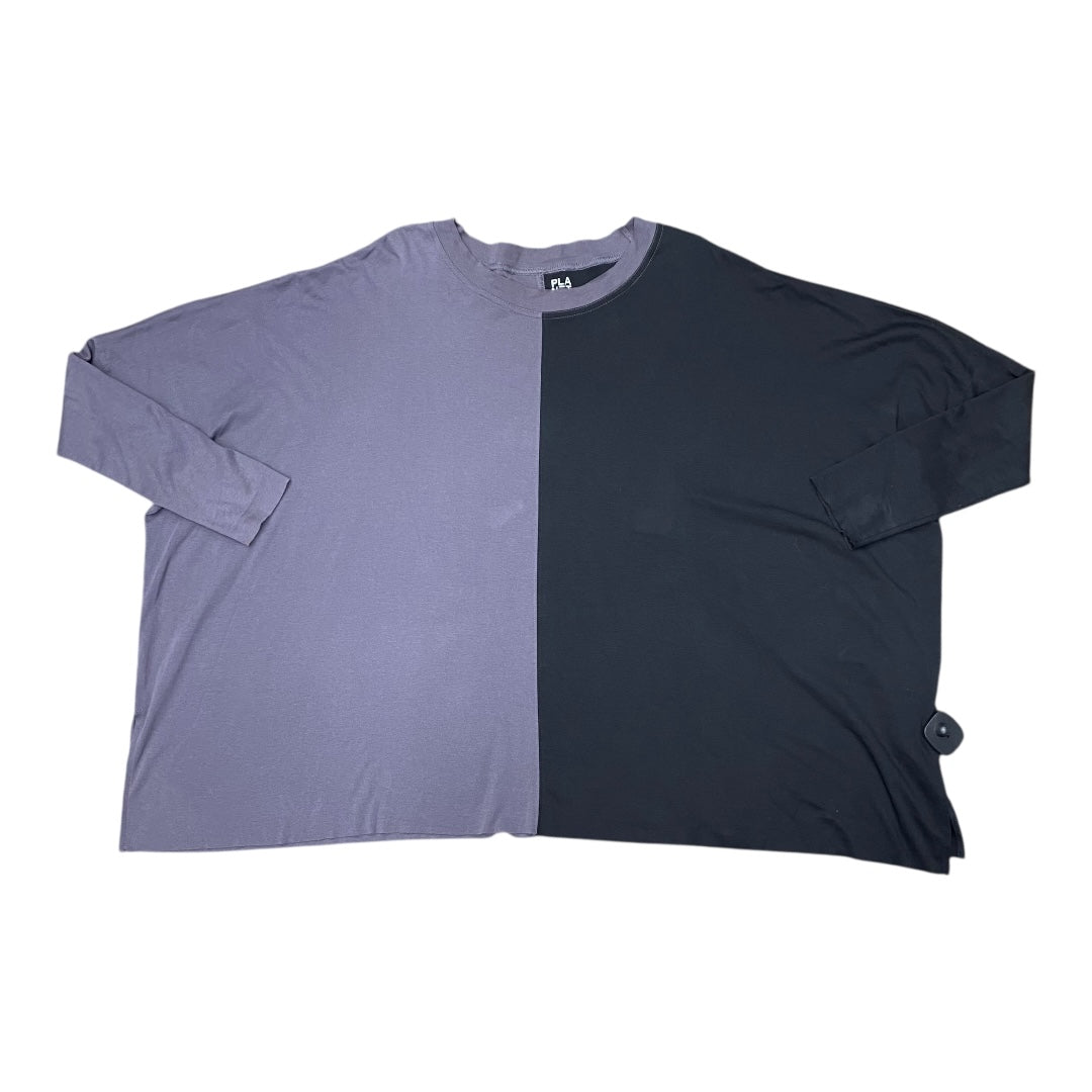 Top Ls Designer By PLANET BY LAUREN G. In Black & Grey, Size:Osfm