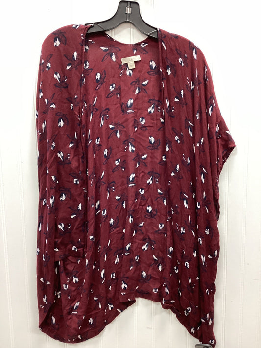 Kimono By Loft In Maroon, Size:M