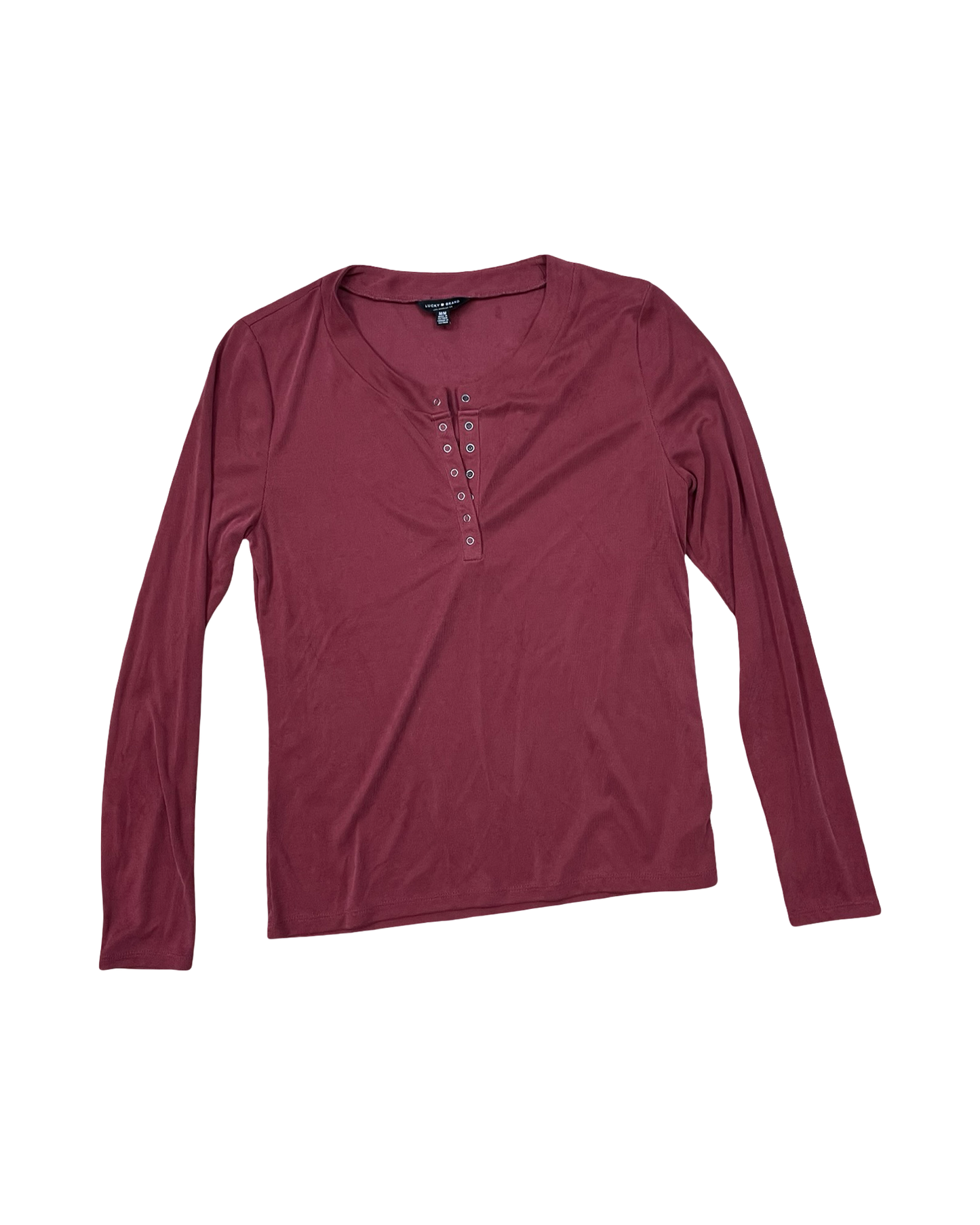 Top Ls By Lucky Brand In Maroon, Size:M