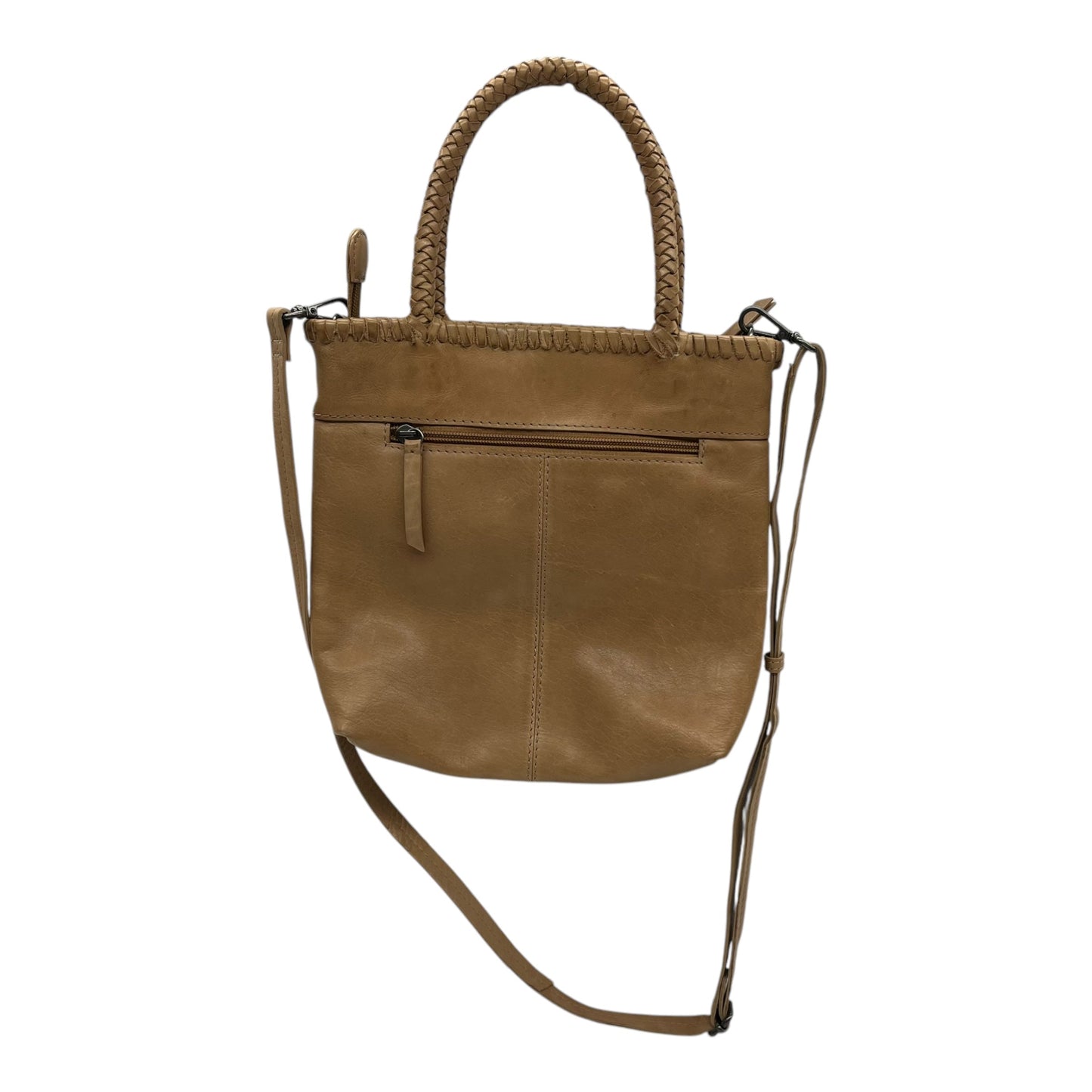 Crossbody Leather By Cmc In Tan, Size:Medium