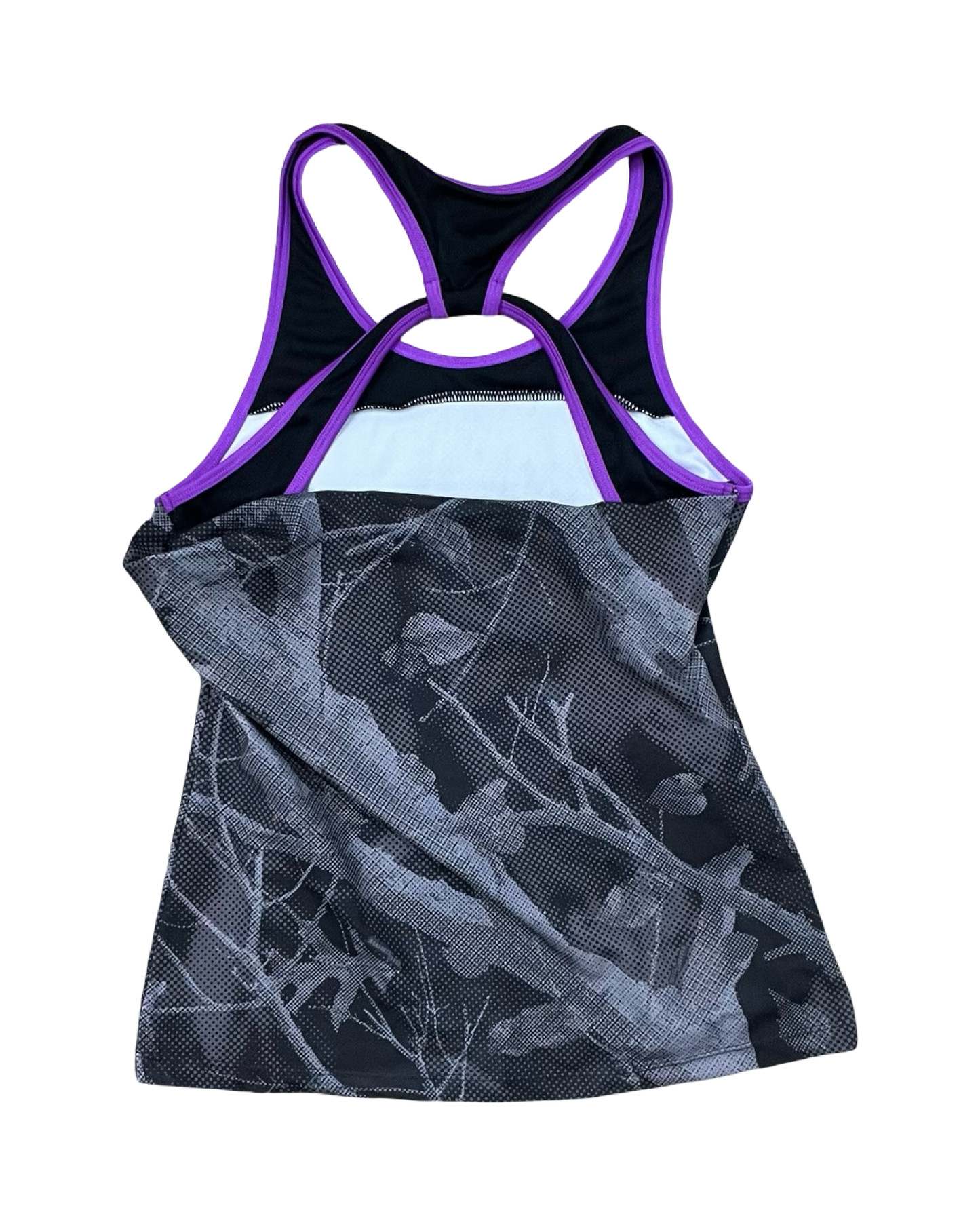 Athletic Tank Top By Clothes Mentor In Black & Purple, Size:S