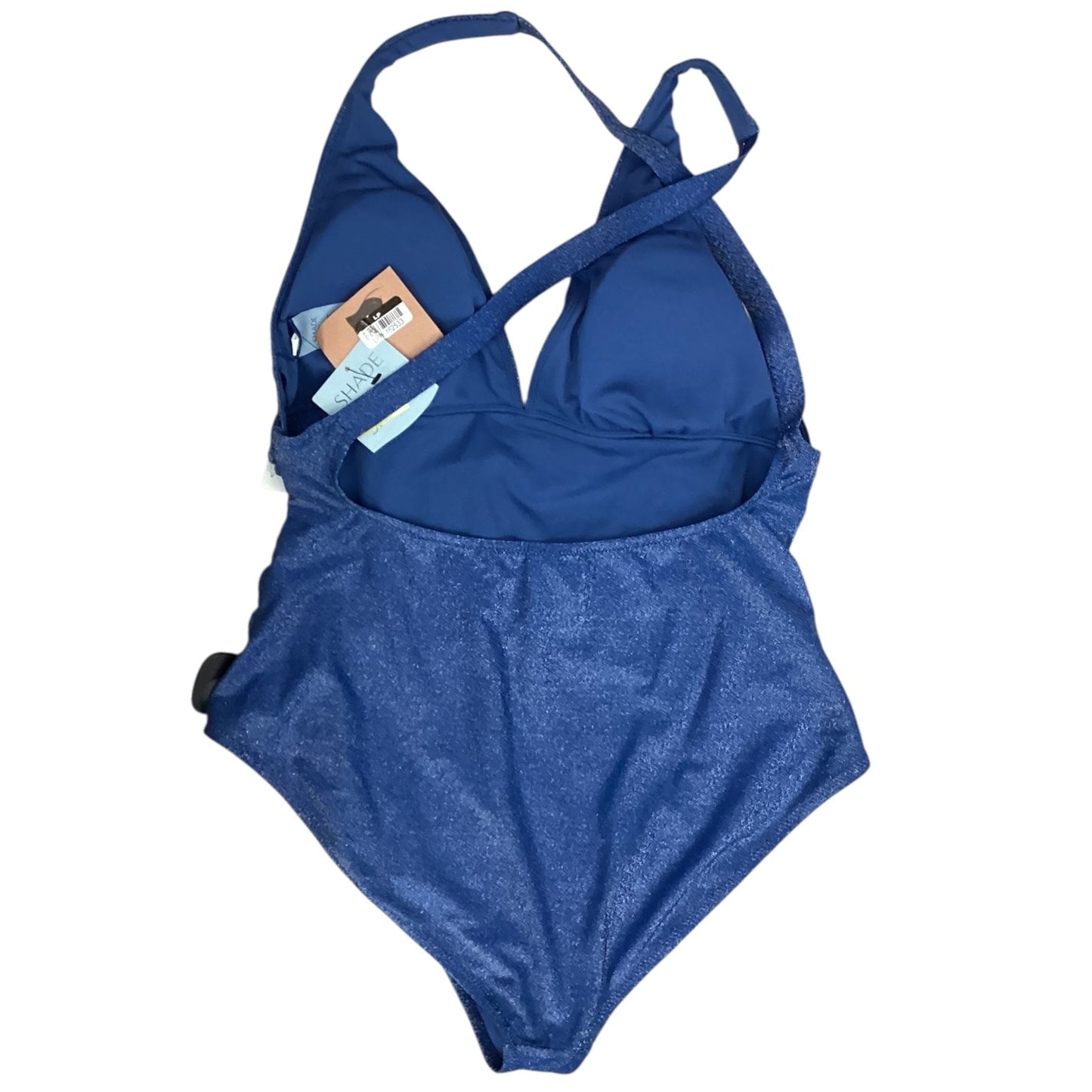 Swimsuit By Shade & Shore In Blue & Silver, Size:Xl