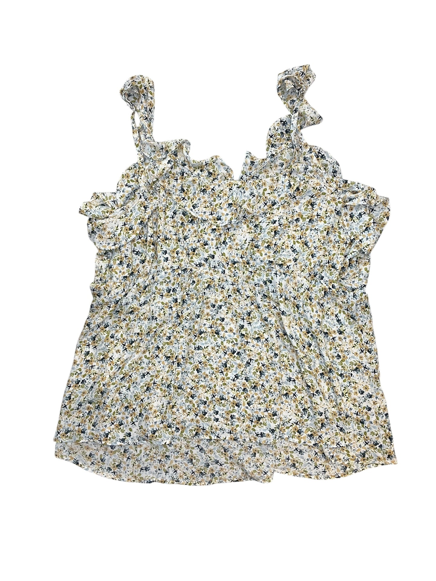 Blouse Sleeveless By Torrid In Floral Print, Size:5