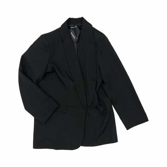 Blazer By Boohoo Boutique In Black, Size:2X