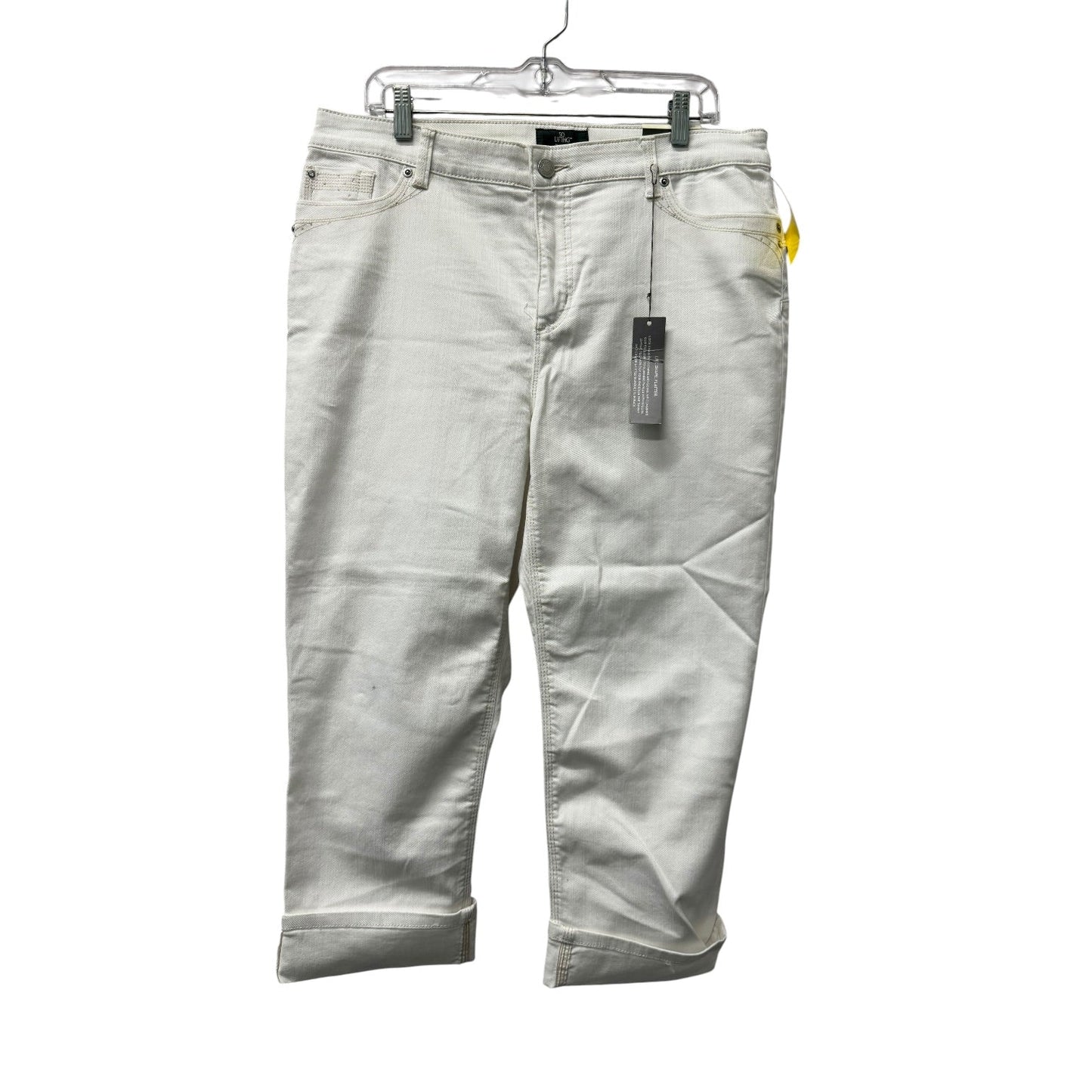 Capris By Chicos In White, Size:14