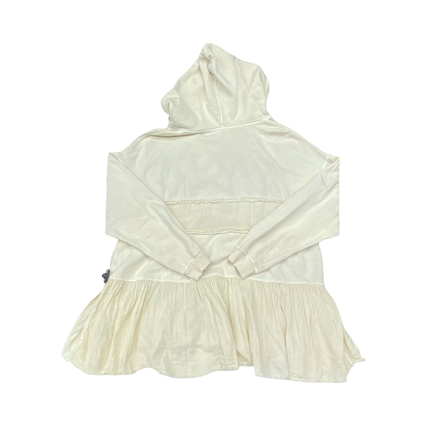 Sweatshirt Hoodie By Free People In Cream, Size:L