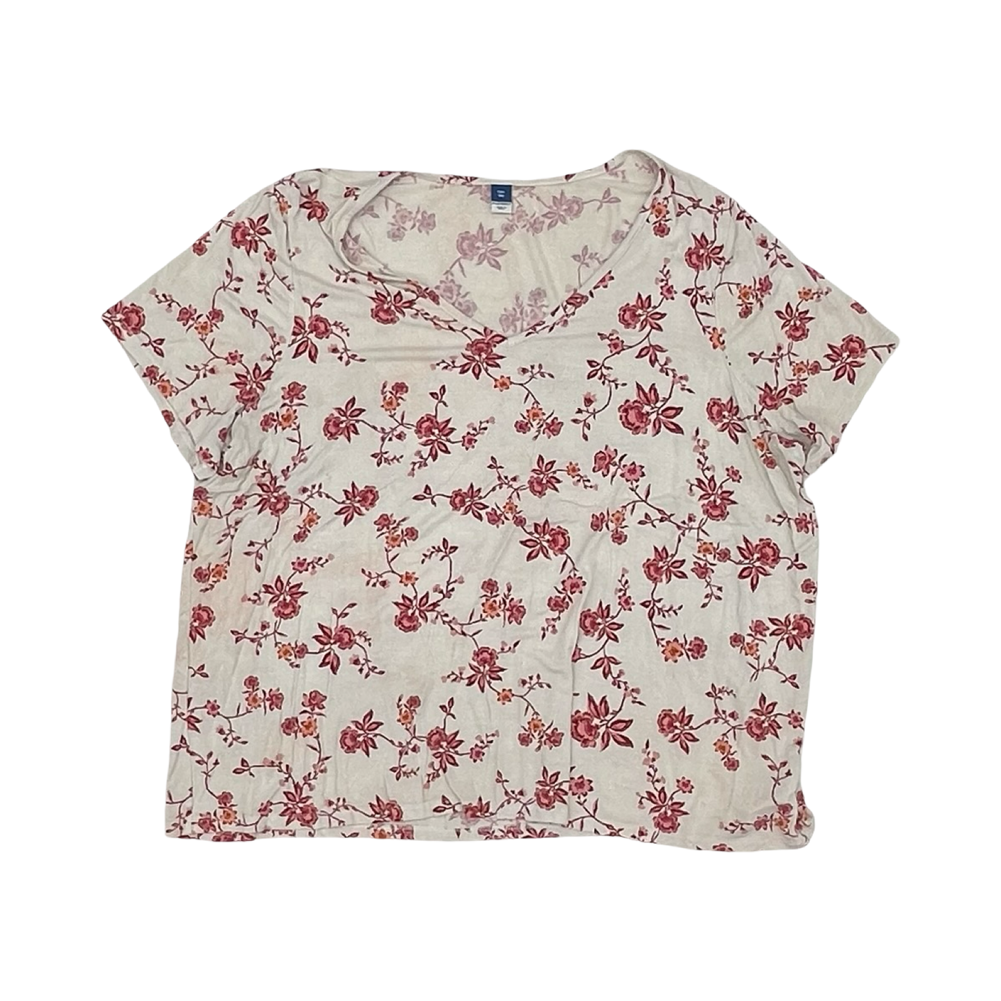 Blouse Ss By Old Navy In Cream, Size:Xxl