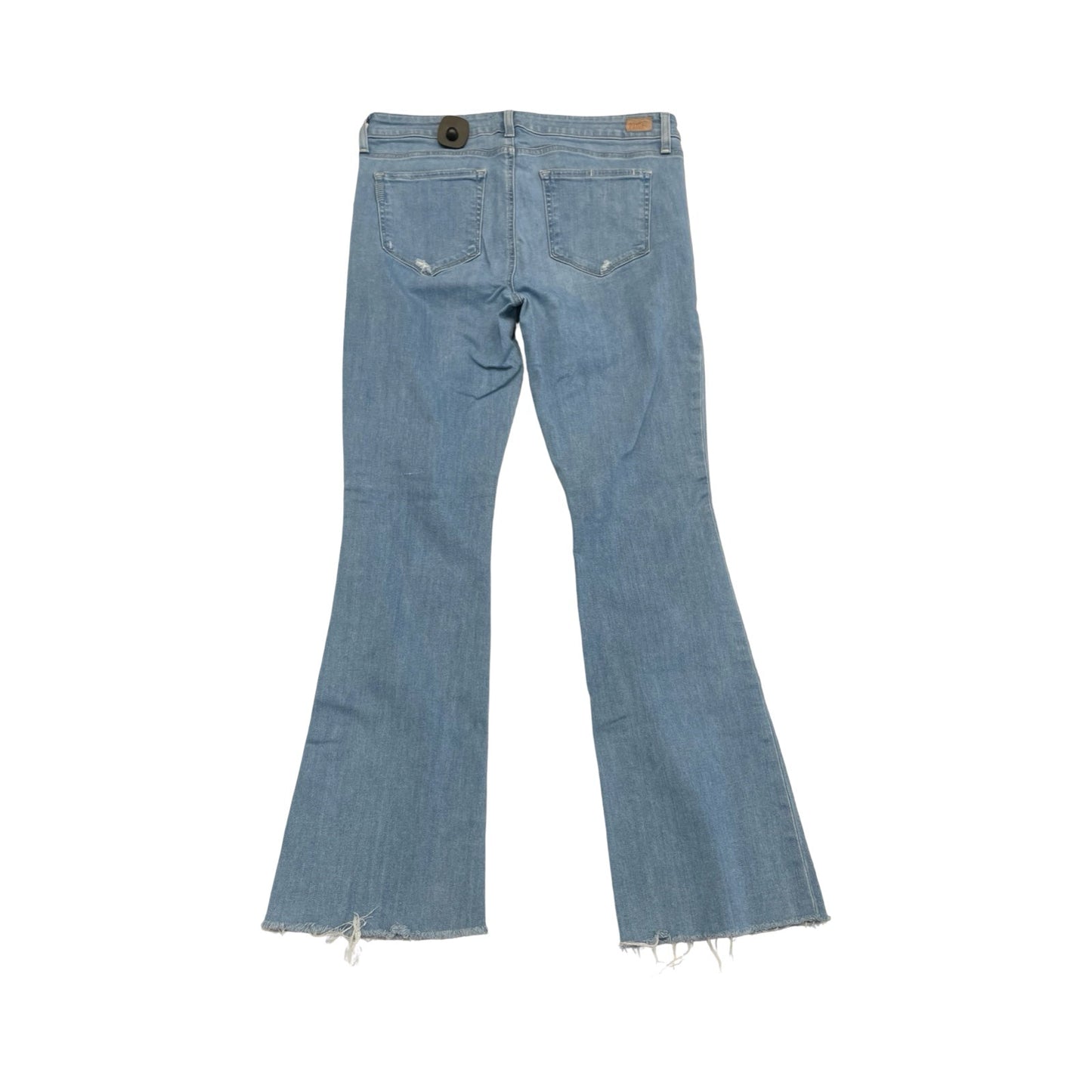 Jeans Flared By Paige In Blue Denim, Size:14