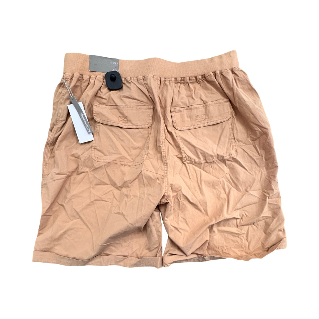 Shorts By Soft Surroundings In Tan, Size:1X