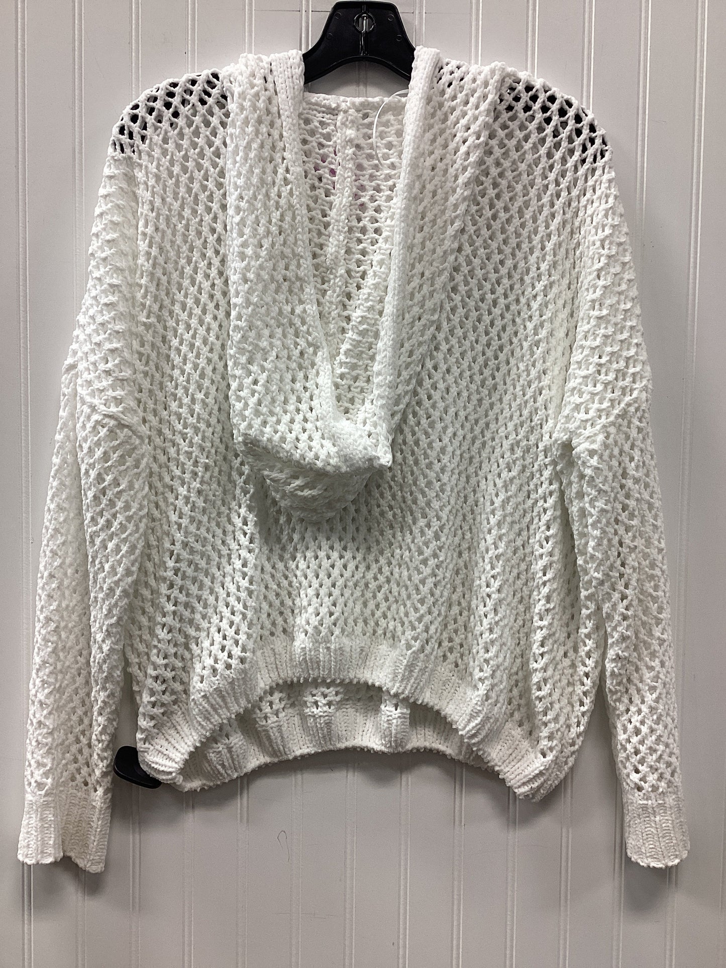 Sweatshirt Hoodie By Miracle In White, Size:M