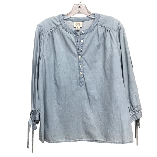 Top Ls By St Johns Bay In Blue Denim, Size:Lp