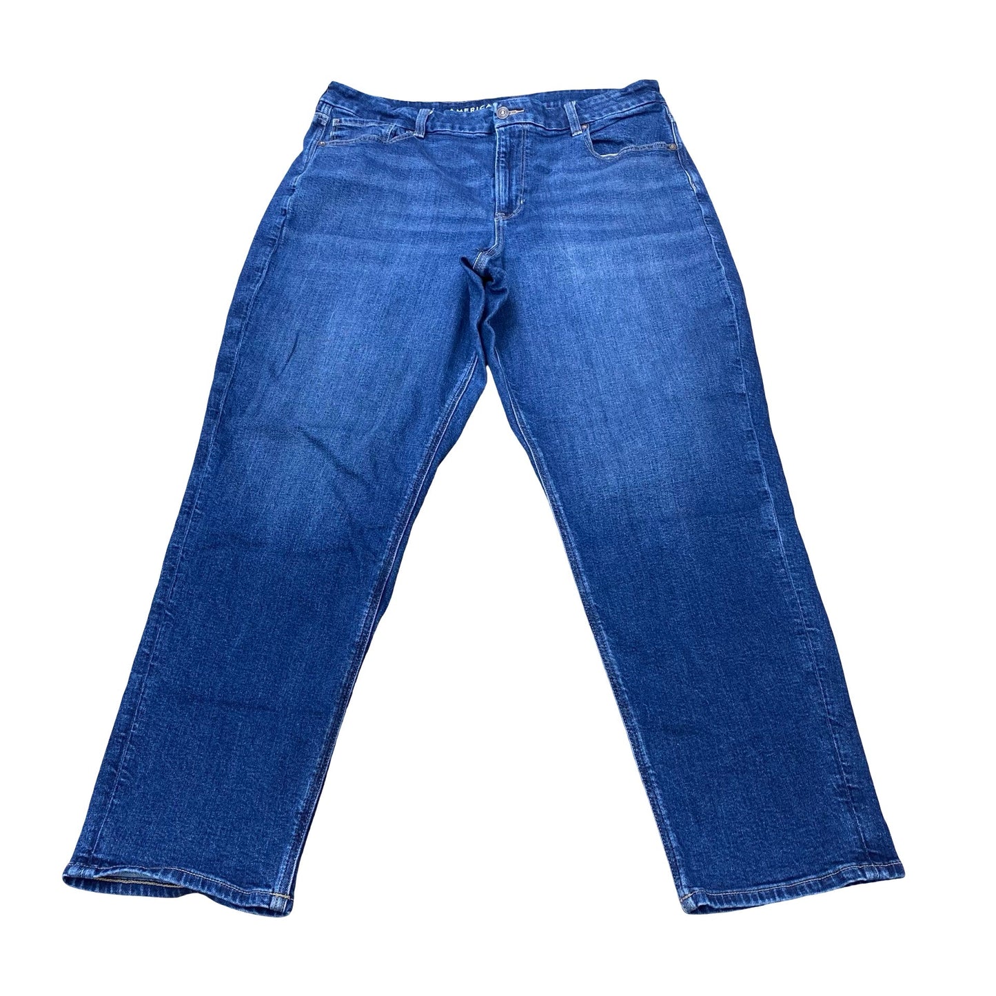 Jeans Boyfriend By American Eagle In Blue, Size:18