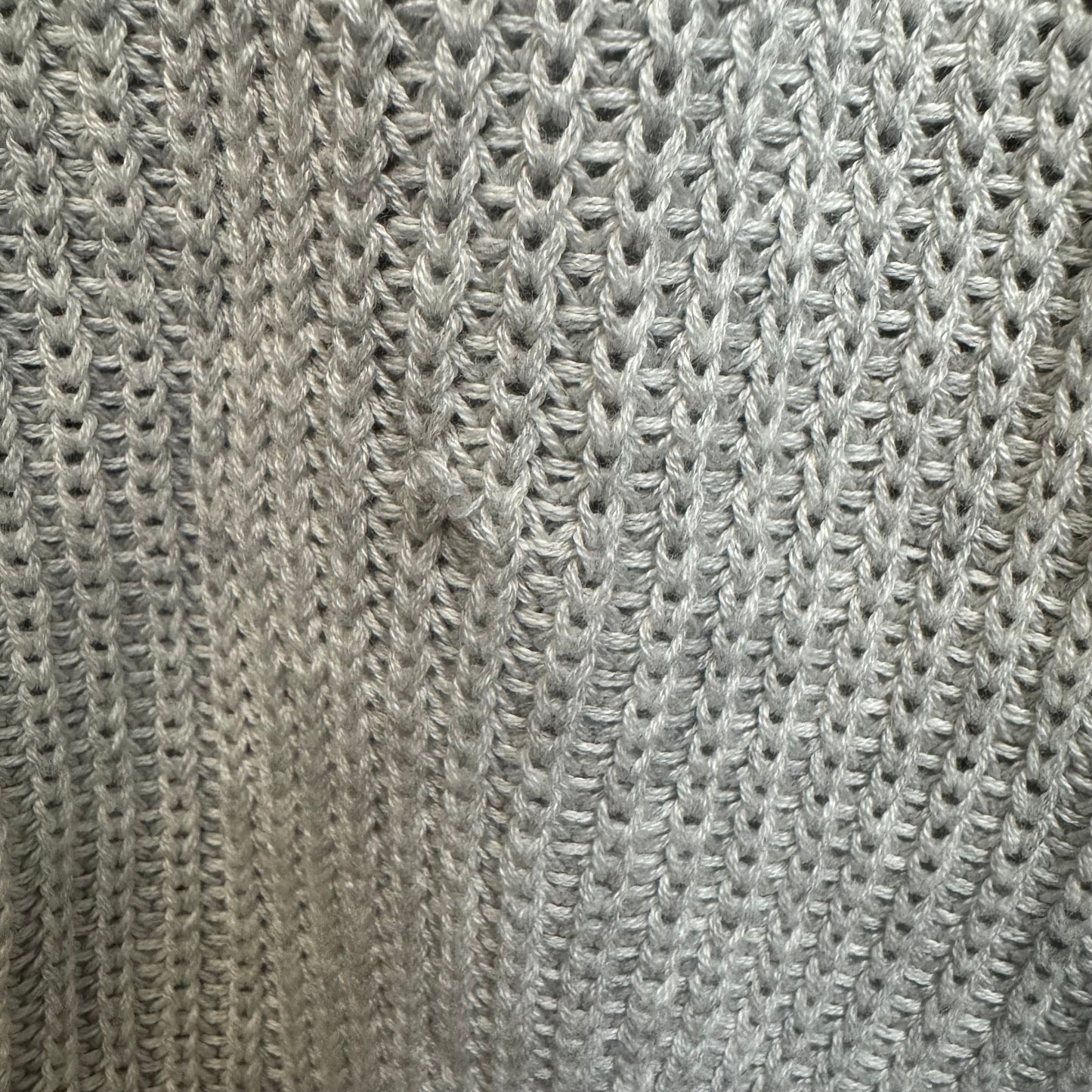 Pointelle Sleeve Cardigan V-Neck Sweater By Torrid In Light Heather Grey, Size: 3x