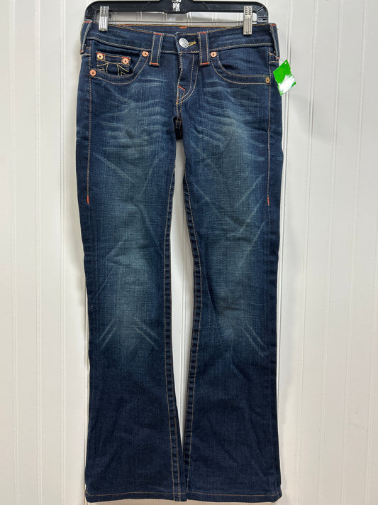 Jeans Straight By True Religion In Blue Denim, Size:4