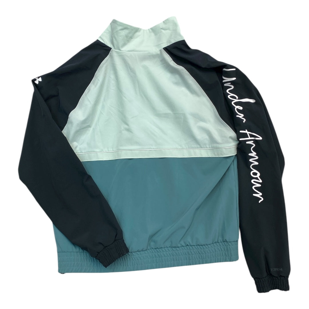 Athletic Jacket By Under Armour In Blue, Size:M