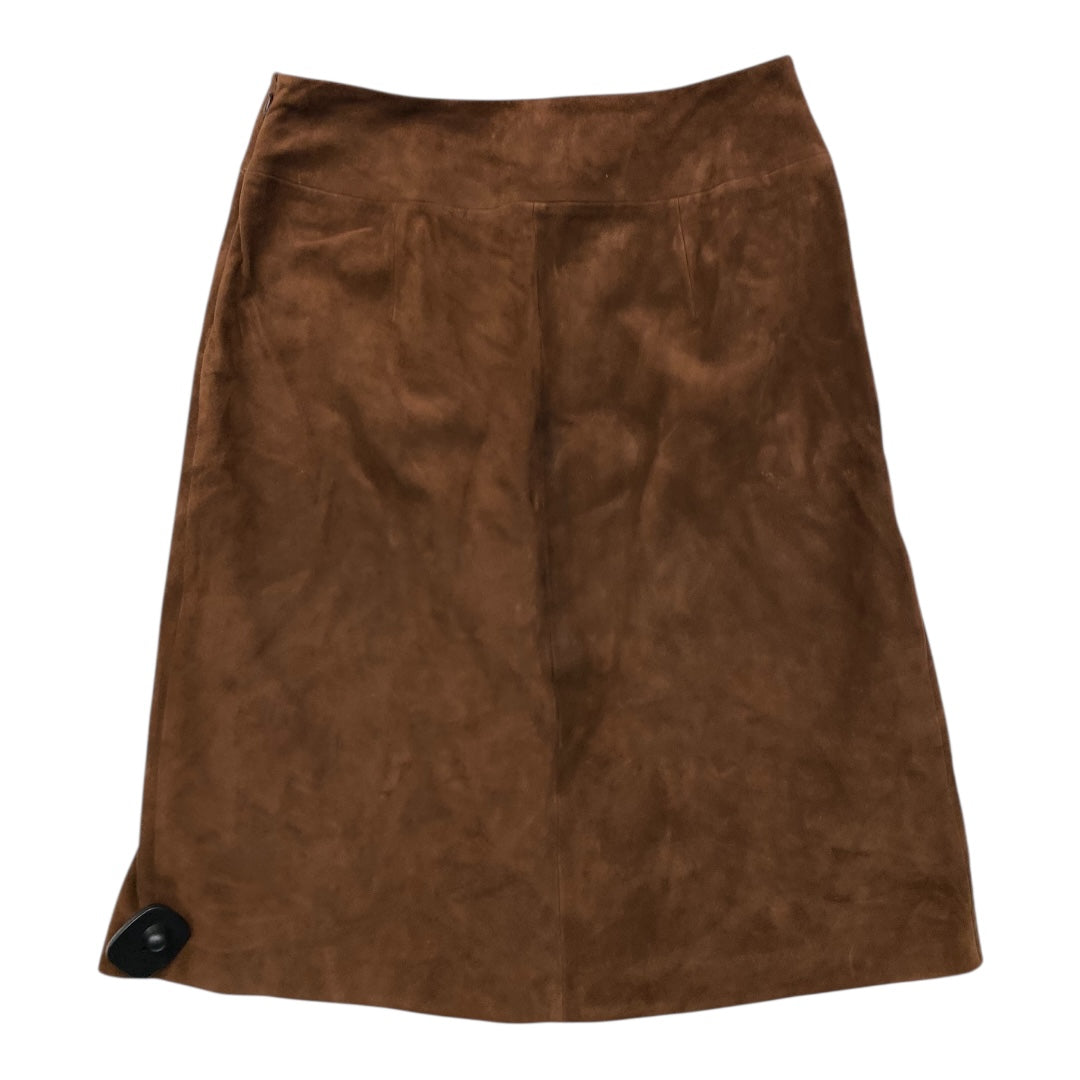Skirt Midi By Nordstrom In Brown, Size:6