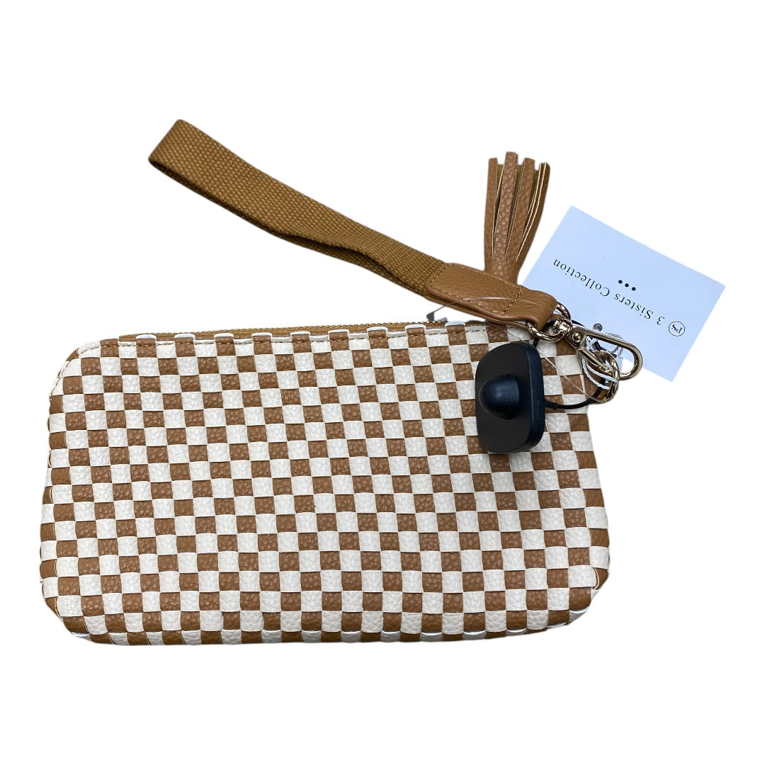 Wristlet By Cmc In Brown & Cream, Size:Small