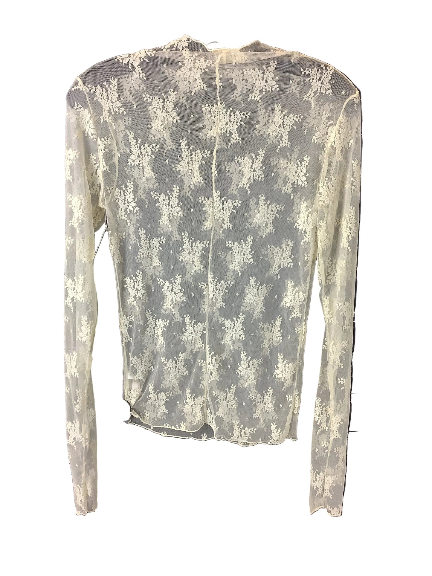 Top Long Sleeve By Free People In Cream, Size: M