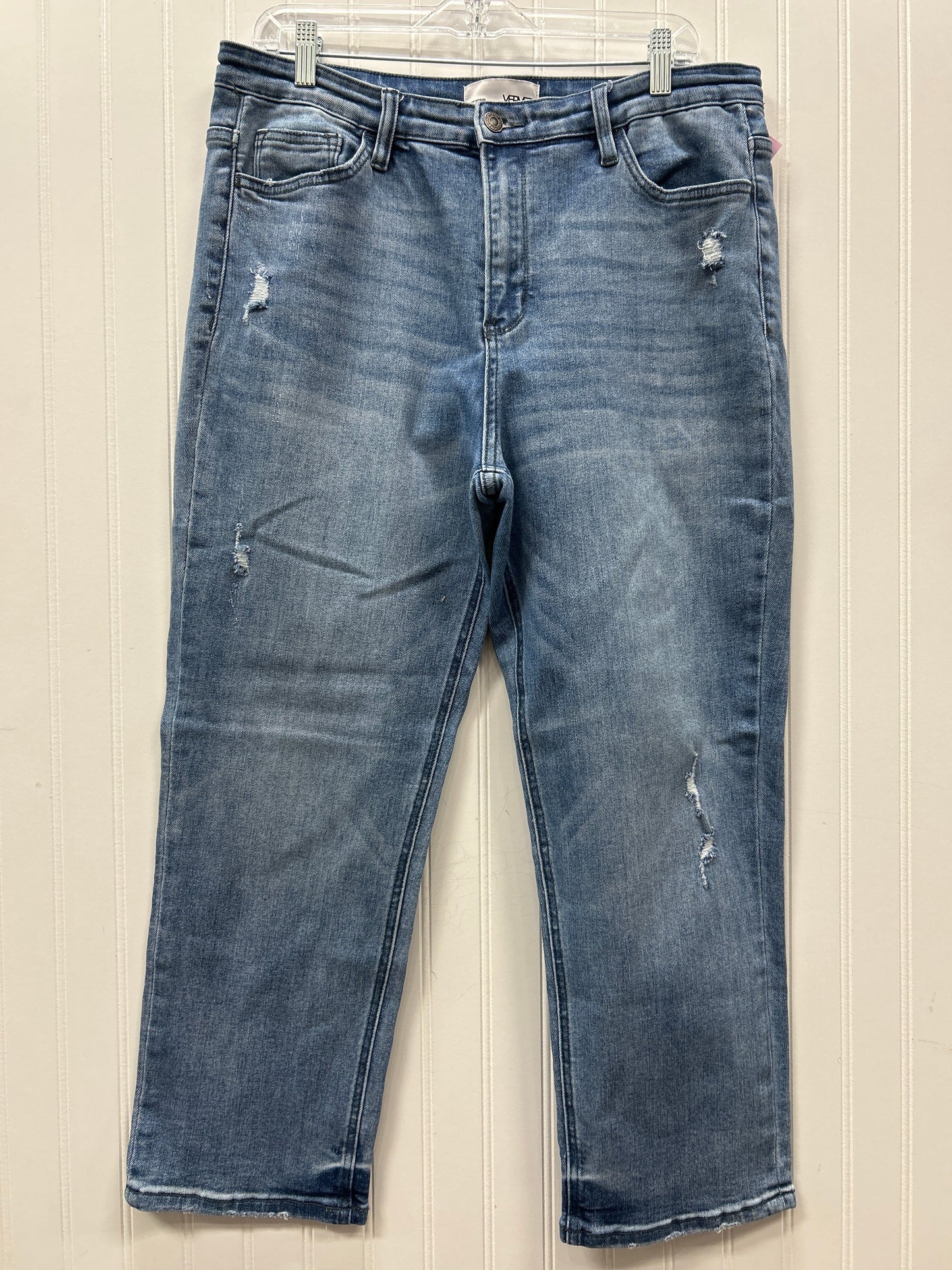 Jeans Boyfriend By Vervet In Blue Denim, Size:12