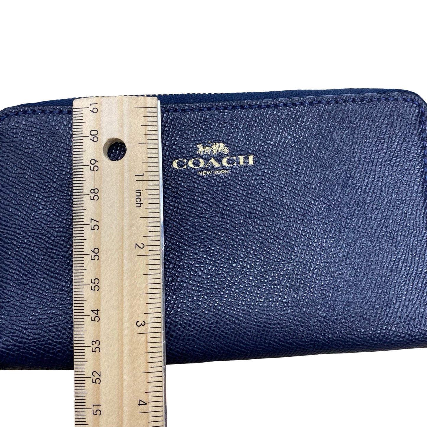 Wallet Designer By Coach In Blue, Size:Medium