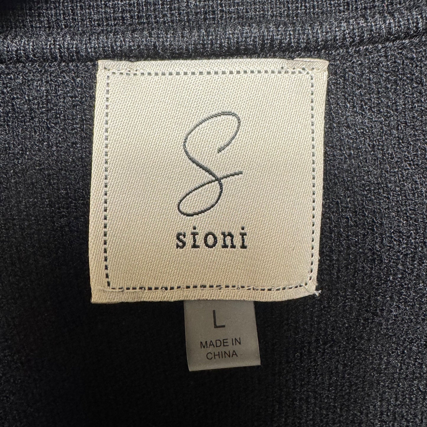 Knit Cropped Polo Sweater & Mini Skirt Set 2pc By Sioni In Black, Size: L