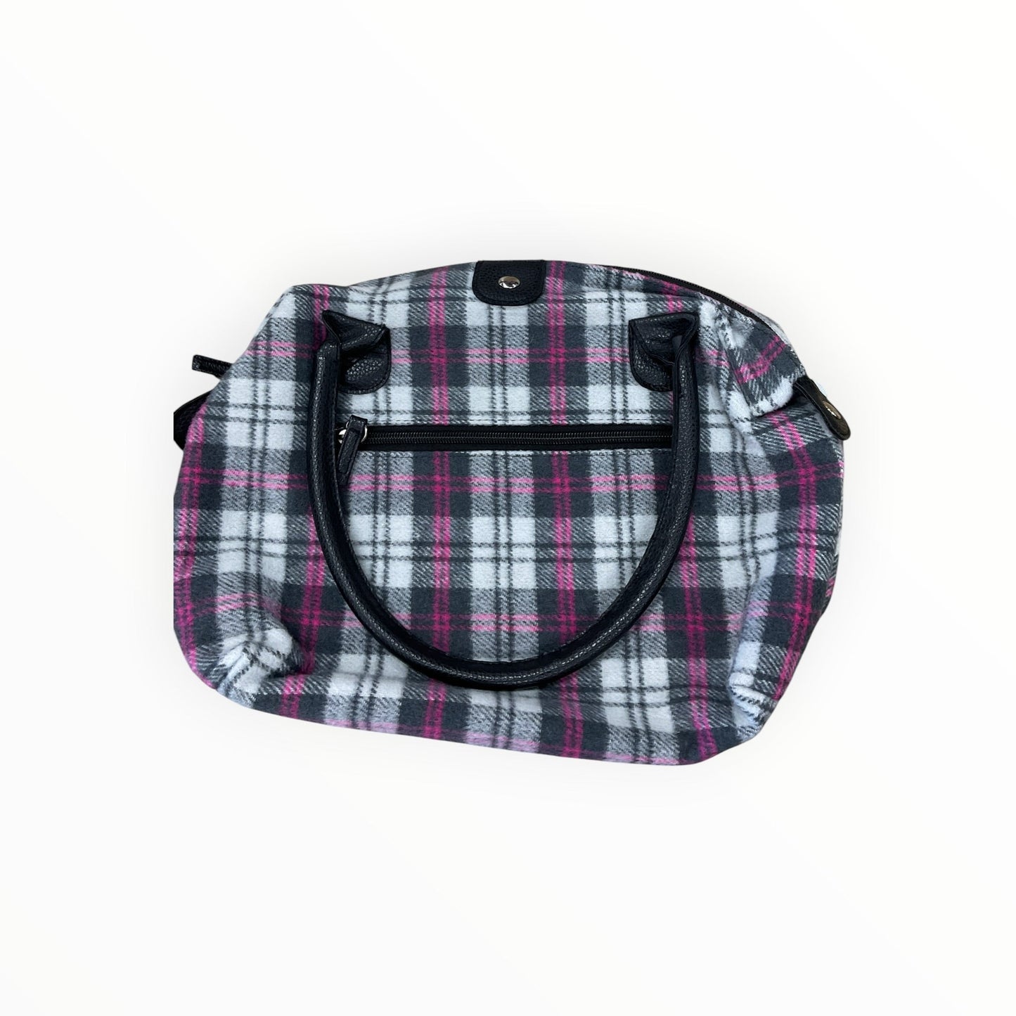 Handbag By Clothes Mentor In Grey & Pink, Size:Medium