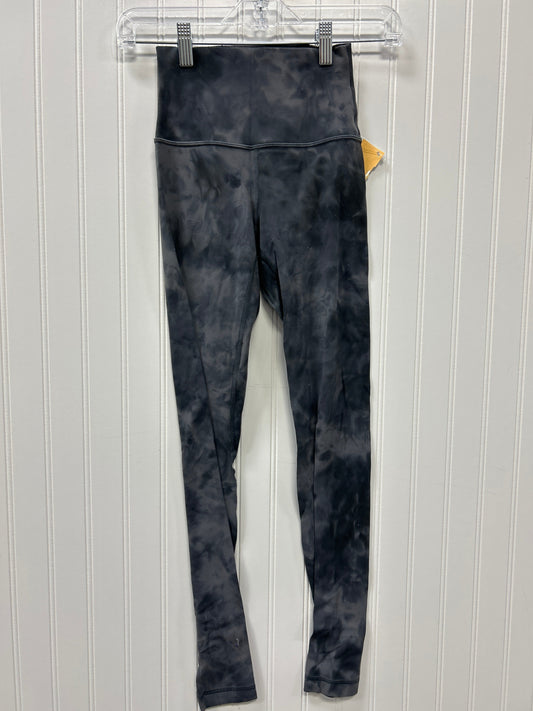 Athletic Leggings By Lululemon In Grey, Size:2