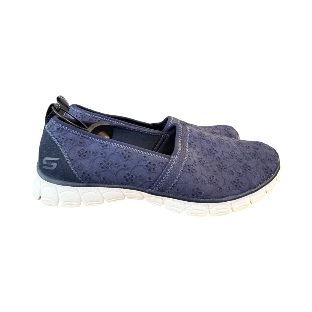 Shoes Flats By Skechers In Blue, Size:10