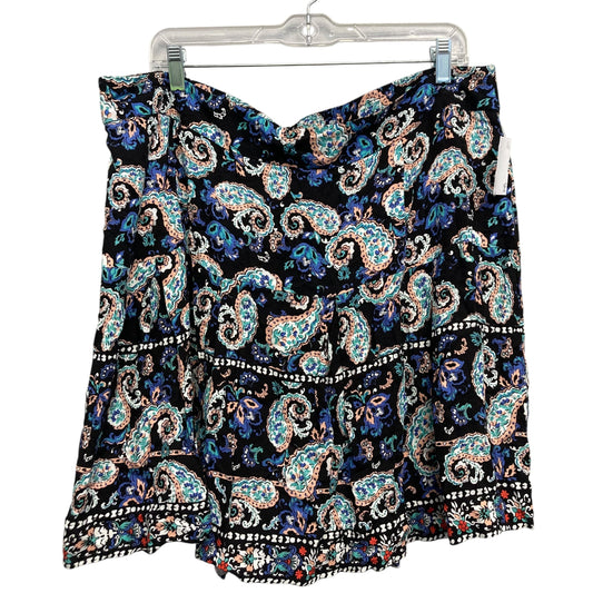 Skirt Short By Forever 21 In Paisley Print, Size:2X