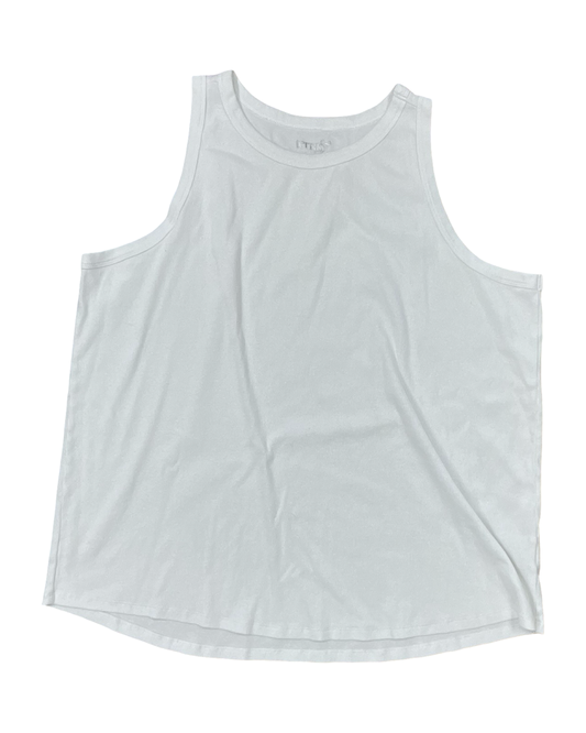 Tank Top By Terra & Sky In White, Size:3X