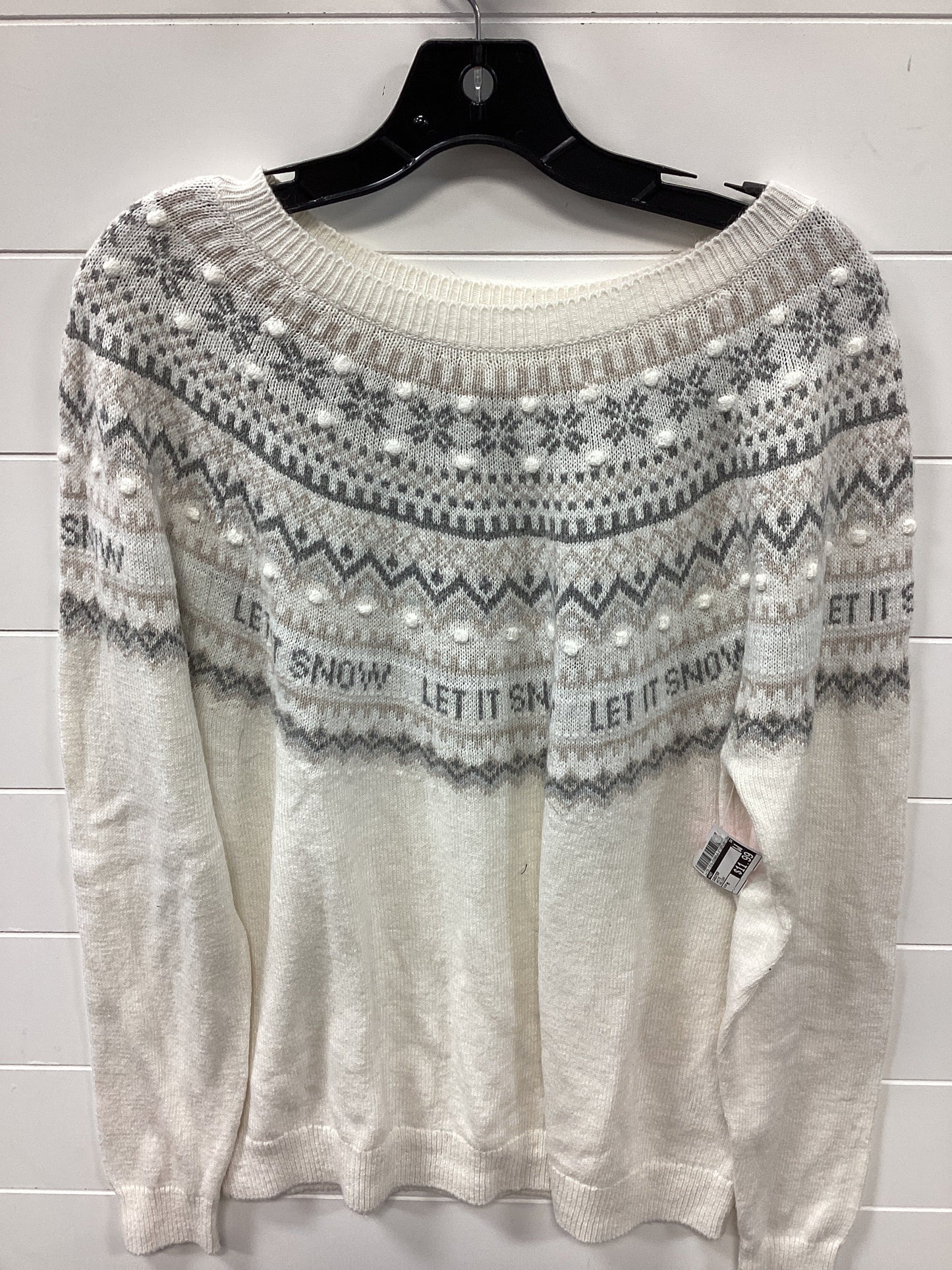 Sweater By H&M In White, Size:M