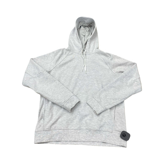 Athletic Sweatshirt Hoodie By Lululemon In Grey, Size:M